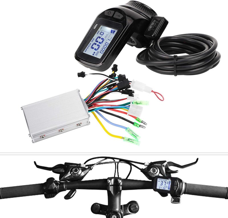 woobles Motor Controller, 36V 350W Waterproof E-Bike Controller Brushless Motor Speed Controller Kit with LCD Panel for E-Bike/Electric Bike/Scooter, Easy to Install - Image 2